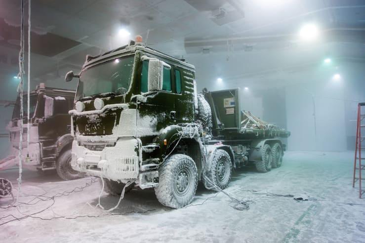 تخضع عربات TG MIL من RMMV لاختبارات مكثفة في حجرات باردة تصل حرارتها إلى -42 درجة مئوية