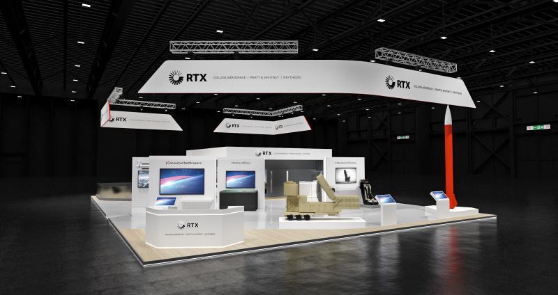 جناح شركة RTX في «معرض دبي للطيران 2023