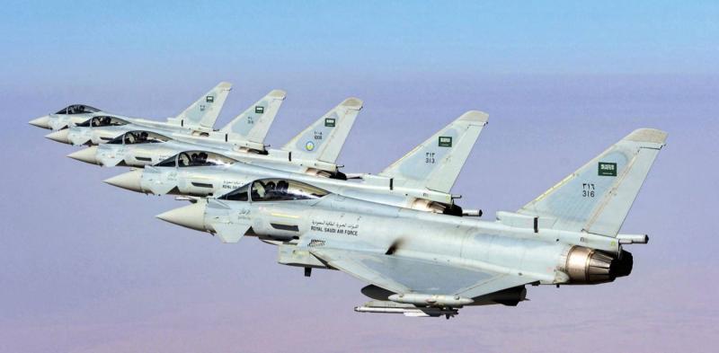 تُشغّل المملكة العربية السعودية نحو 70 مقاتلة Eurofighter Typhoon