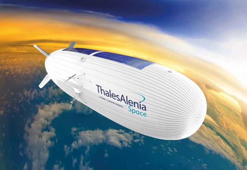 تُعتبر منصة STRATOBUS، التي وضعت تصوّرها شركة Thales Alenia Space، وهي مشروع مشترك بين Thales وLeonardo، «سفينة هوائية» مستقلّة مخصصة لطبقة «الستراتوسفير» الجوية، صُمّمت للعمل على ارتفاع يصل إلى 20,000 متر.